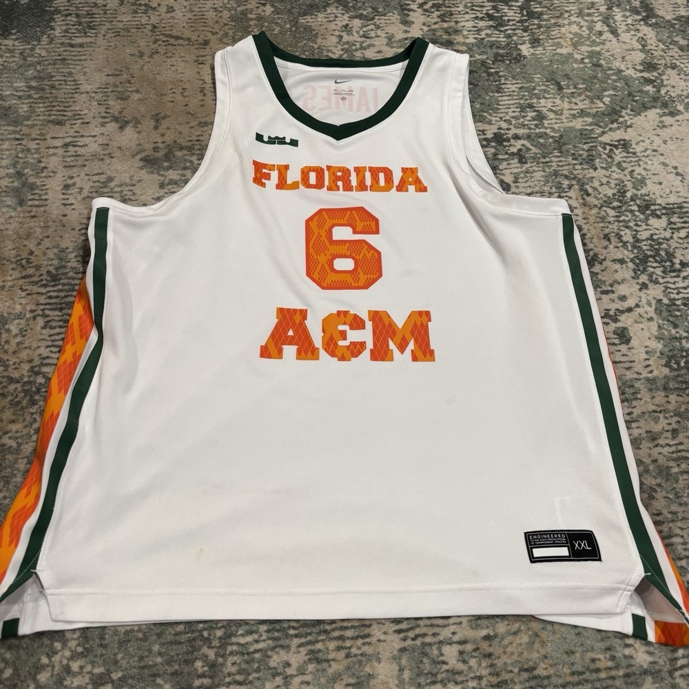lebron james jersey Special Edition Authentic Nike Mens 2XL FAMU #6 LBJ